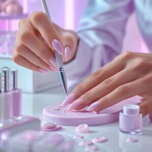 Nagelstyliste volgt BIAB cursus bij LA Queens Academy